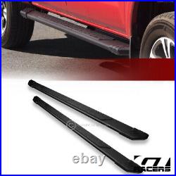 For 2007-2018 Chevy Silverado Extended 5 Matte Black TI Aluminum Running Boards