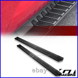 For 2007-2018 Chevy Silverado Extended 6 Matte Black OE Aluminum Running Boards