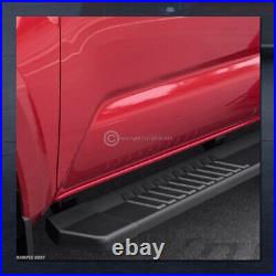 For 2007-2018 Chevy Silverado Extended 6 Matte Black OE Aluminum Running Boards