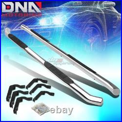 For 2007-2019 Silverado/Sierra 1500 Extended Cab 3 Step Nerf Bar Running Boards