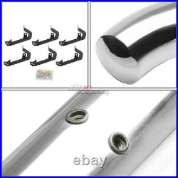 For 2007-2019 Silverado/Sierra Crew Cab 3 Step Nerf Bar Running Board Chrome