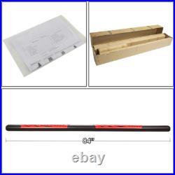 For 2007-2019 Silverado Sierra Crew Cab 5.5 Step Bar Running Board Black/Red