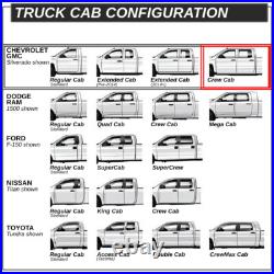 For 2007-2019 Silverado Sierra Crew Cab 5.5 Step Bar Running Board Black/Red For 2007-2019 Silverado Sierra Crew Cab 5.5 Step Bar Running Board Black/Red