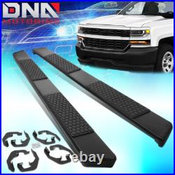 For 2007-2019 Silverado Sierra Crew Cab 5 Side Step Bar Running Board Black
