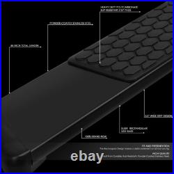 For 2007-2019 Silverado Sierra Crew Cab 5 Side Step Bar Running Board Black