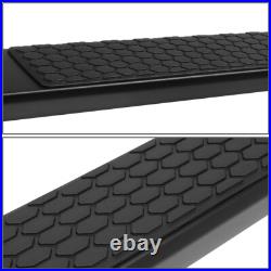For 2007-2019 Silverado Sierra Crew Cab 5 Side Step Bar Running Board Black