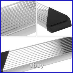 For 2007-2019 Silverado Sierra Crew Cab 6.25 Step Nerf Bar Running Board Chrome