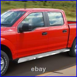 For 2007-2019 Silverado Sierra Crew Cab 6.25 Step Nerf Bar Running Board Chrome