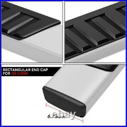 For 2007-2019 Silverado/Sierra Crew Cab 6 Step Nerf Bar Running Board Chrome