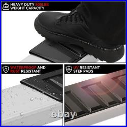 For 2007-2019 Silverado/Sierra Crew Cab 6 Step Nerf Bar Running Board Chrome