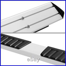 For 2007-2019 Silverado/Sierra Crew Cab 6 Step Nerf Bar Running Board Chrome