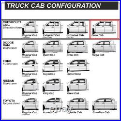 For 2007-2019 Silverado/Sierra Crew Cab 6 Step Nerf Bar Running Board Chrome