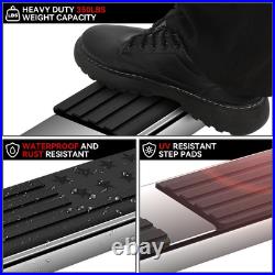 For 2007-2019 Silverado Sierra Extended Cab Bulldog USA Flag Pad Running Boards