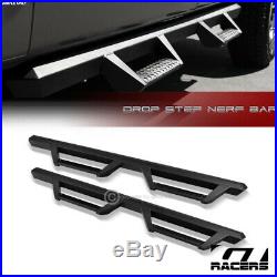 For 2015-2019 Colorado/Canyon Ext Matte Blk Hoop Drop Step Side Nerf Bars Boards
