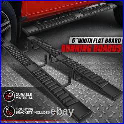 For 2015-2024 Colorado/GMC Canyon Crew Cab 6 Running Boards Side Step Nerf Bar