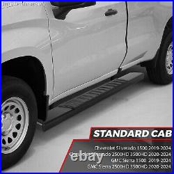 For 2019-2024 Silverado/Sierra 1500 2500 3500HD Standard Cab Running Boards