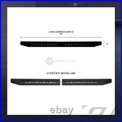 For 2019-2024 Silverado/Sierra Crew Cab 7 Textured Black Modular Running Boards