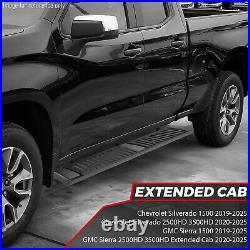 For 2019-2025 Silverado/Sierra 1500 2500 3500HD Extended Cab Running Boards