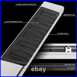 For 2019-2025 Silverado/Sierra Crew Cab 6.75 Flat Side Step Bar Running Boards