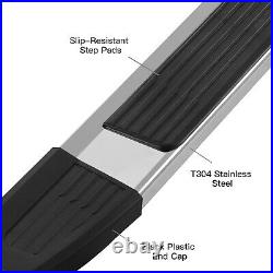 For 2019-2025 Silverado/Sierra Crew Cab 6 Nerf Bar S/S Side Bar Running Board S