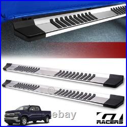 For 2019-2025 Silverado/Sierra Double 6 Silver OE Style Aluminum Running Boards