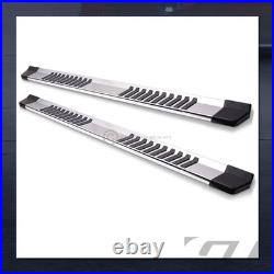 For 2019-2025 Silverado/Sierra Double 6 Silver OE Style Aluminum Running Boards