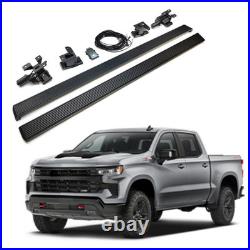 For 2024 2025 Chevrolet Silverado 2500 Electric Power Running Board Black 2PCS