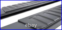 For 6 07-18 Chevy Silverado GMC Sierra Crew Cab Black Side Step Running Board