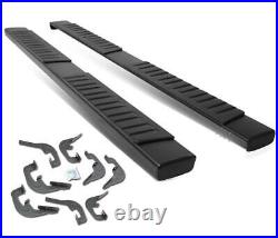 For 6 07-18 Chevy Silverado GMC Sierra Crew Cab Black Side Step Running Board