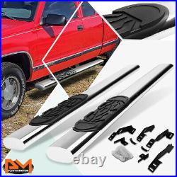 For 88-00 Chevy/GMC C/K Ext Cab Oval 6 Side Step Nerf Bar Running Board Chrome