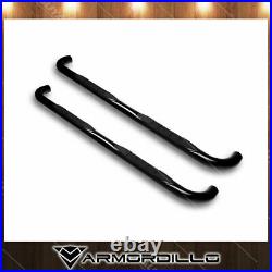 For 92-99 Chevy Tahoe 2 Door 3 Round Black Side Step Nerf Bar Running Board x2