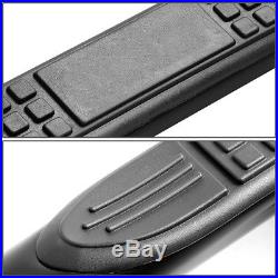 For 99-11 Chevy/Ram/GMC EXT/Crew Cab Black 3 Side Step Nerf Bar Running Board