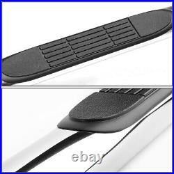 For 99-14 Silverado Sierra Crew Cab 3 Round Tube Side Step Bar Running Boards