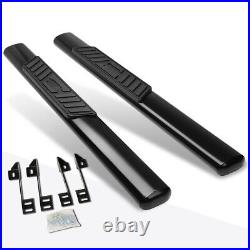 For 99-14 Silverado/Sierra Reg Oval 5 Side Step Nerf Bar Running Board Black