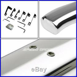 For 99-14 Silverado/sierra Ext 4 Chrome Curved Oval Step Nerf Bar Running Board
