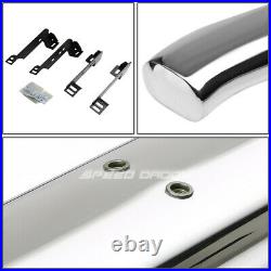 For 99-14 Silverado/sierra Reg 4 Chrome Curved Oval Step Nerf Bar Running Board