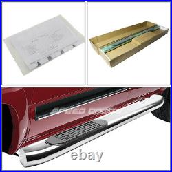 For 99-14 Silverado/sierra Reg 4 Chrome Curved Oval Step Nerf Bar Running Board