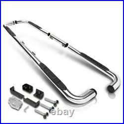 For 99-16 Chevy/GMC/Ram Truck Ext/Crew Cab 3 Step Nerf Bar Running Board Chrome