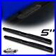 For 99-18/19 Silverado Extended 5 Oval Black Side Step Nerf Bars Running Boards