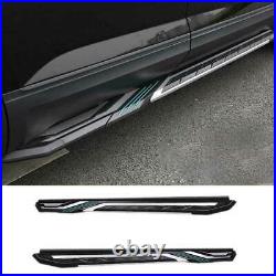 For Chevrolet Equinox 2018-2021 Black Aluminum Running Board Side Step Nerf Bar