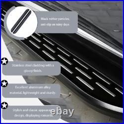 For chevy Equinox 2018-2024 Black Running Boards Side Steps Set Non-Slip