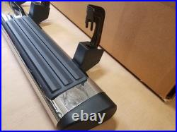 GM 12499706 Black Running Boards with Chrome for 07-14 Chevy Tahoe GMC Yukon Truck