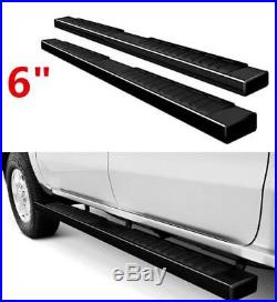 GMC Sierra Chevy Silverado 07-19 Extended Cab Black Side Step Bars Running Board