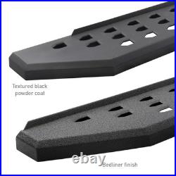 Go Rhino RB20 Running Boards For 80-inch Textured Black Fits Chevy Silverado