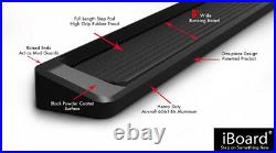 IBoard Black Running Boards Style Fit 07-17 Chevy Traverse Buick Enclave
