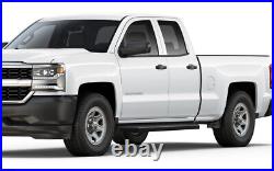 IBoard Black Running Boards Style Fit 07-18 Silverado/Sierra Double Cab