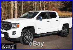 IBoard Black Running Boards Style Fit 15-19 Chevy Colorado GMC Canyon Crew Cab