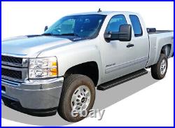 IBoard Black Running Boards Style Fit 99-07 Silverado Sierra Extended Cab