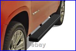 IBoard Black Steel 5in Side Step Fit 00-20 Chevy Avalanche Suburban GMC Yukon XL