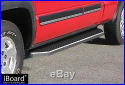IBoard Polished Running Boards Style Fit 99-07 Silverado Sierra Extended Cab
